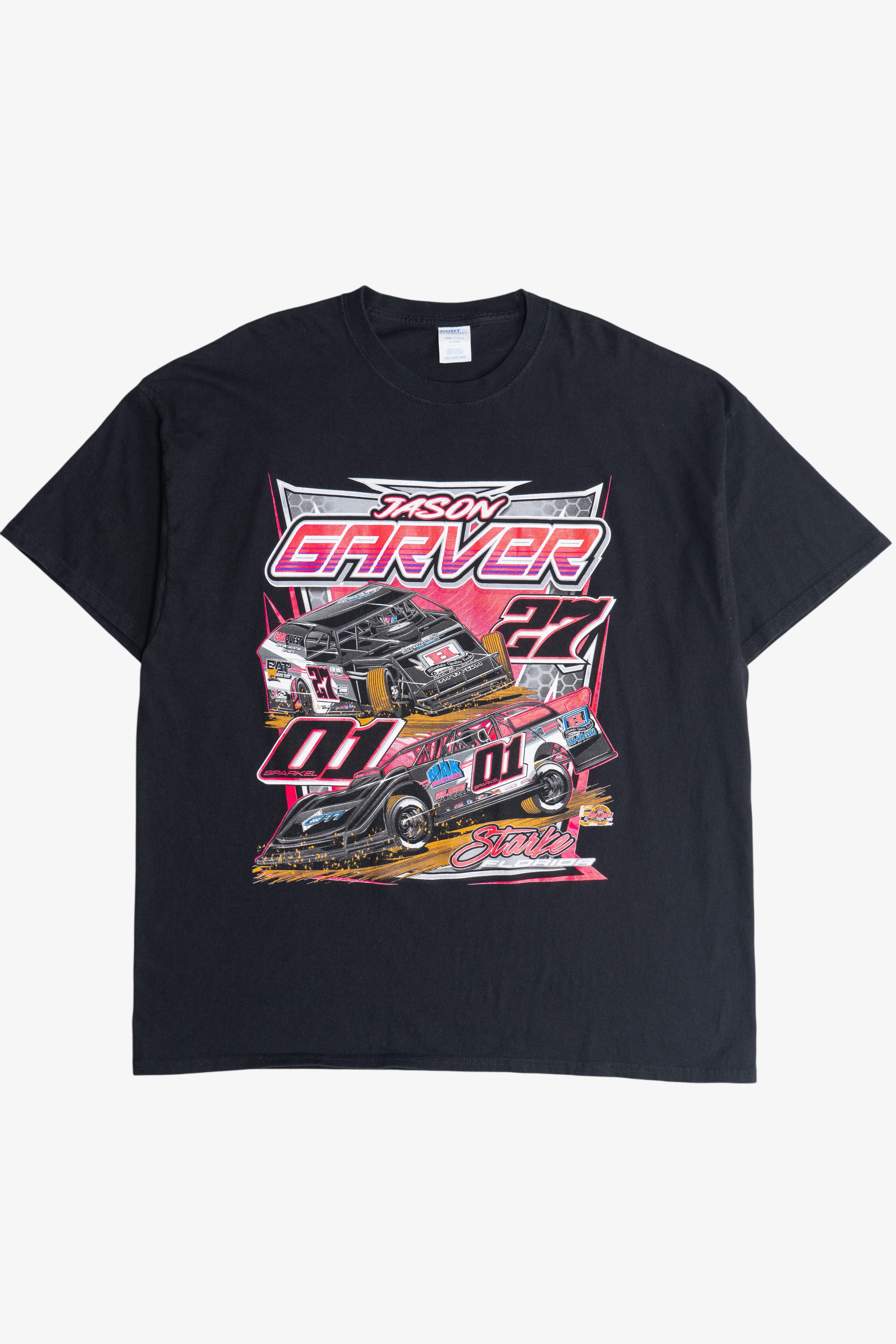 Jason Garver Motorsports #01 Starke Florida Racing Front/Back Print T-Shirt (2020s)