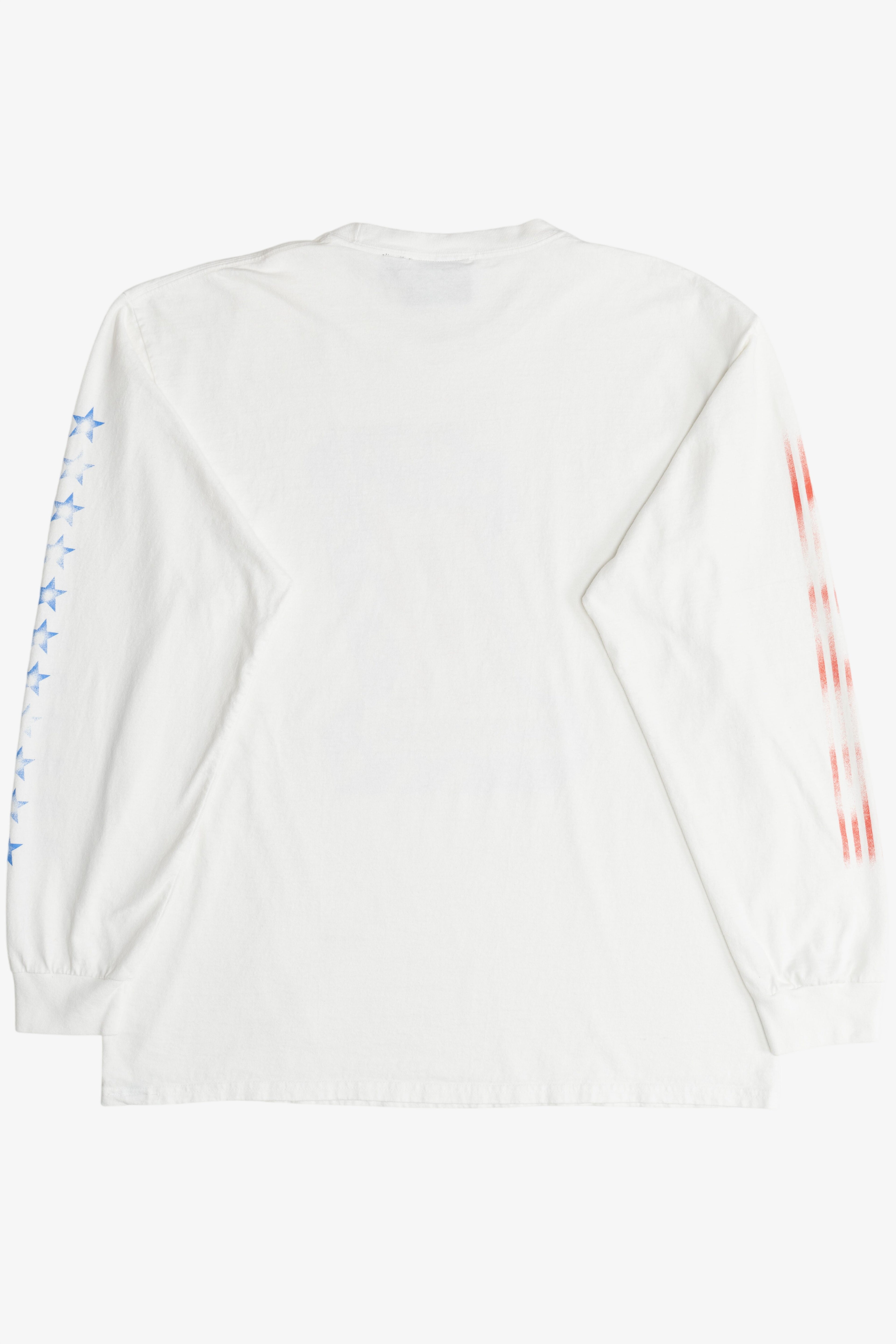 Vintage Harley Davidson #1 Stars And Stripes Long Sleeve T-Shirt (2000s)