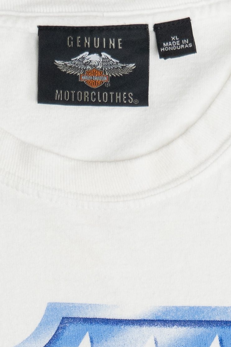 Vintage Harley Davidson #1 Stars And Stripes Long Sleeve T-Shirt (2000s)