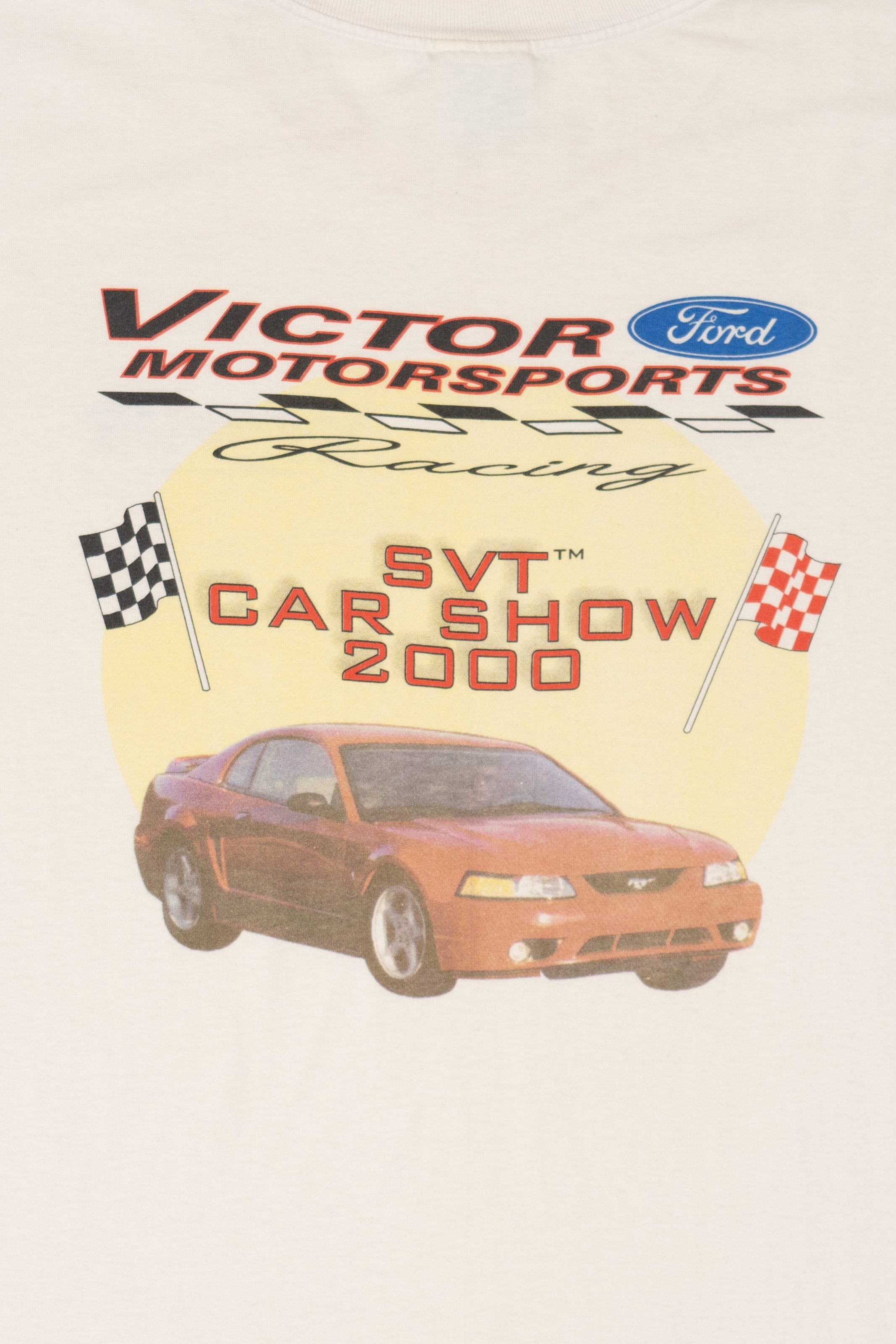 Vintage Ford Victor Motorsports Racing SVT Car Show 2000 T-Shirt (2000s)