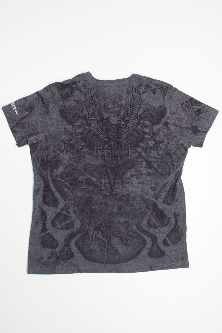 Baroque & Flames Harley Davidson Tee