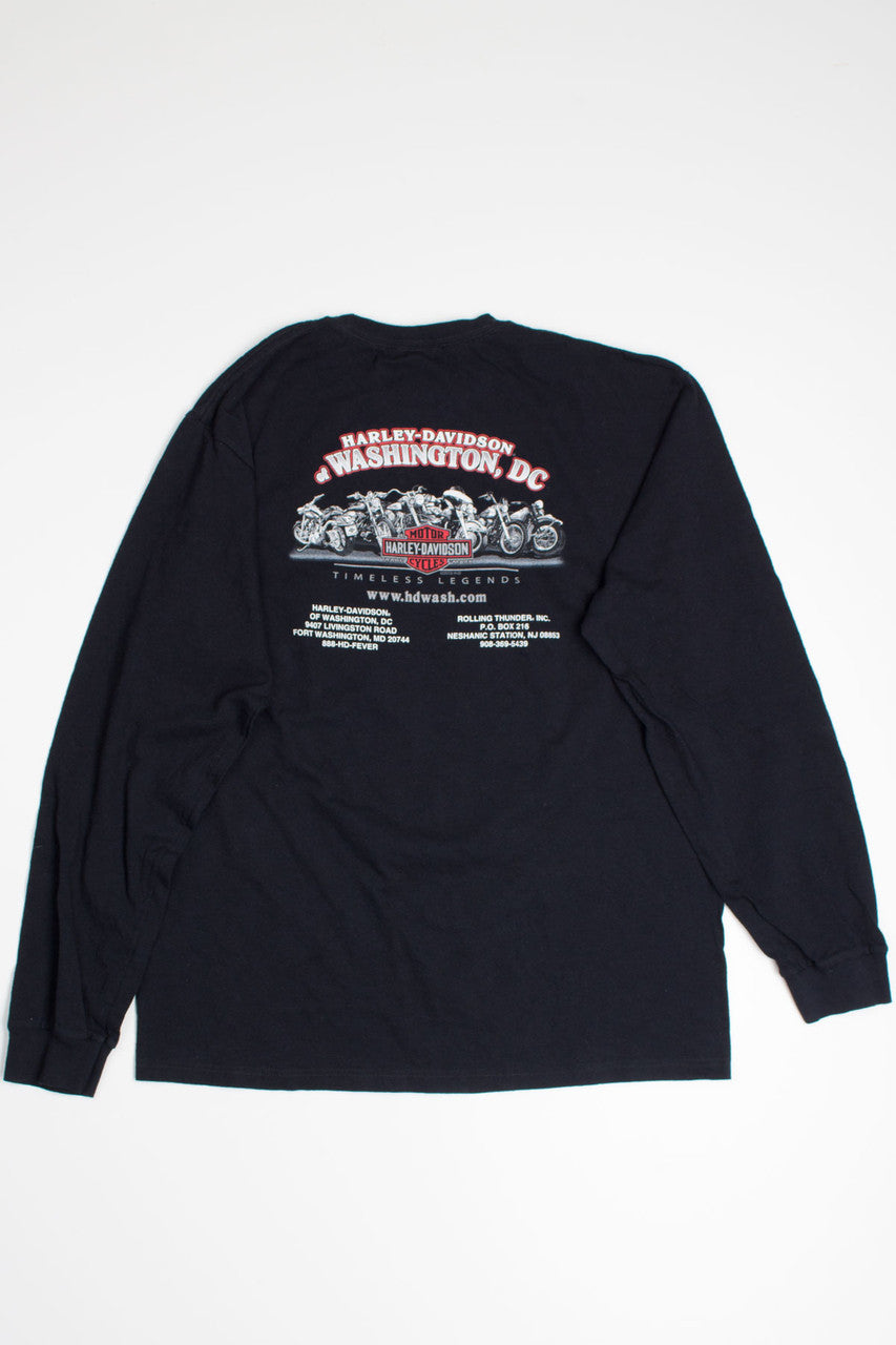 Rolling Thunder Long Sleeve Harley Tee