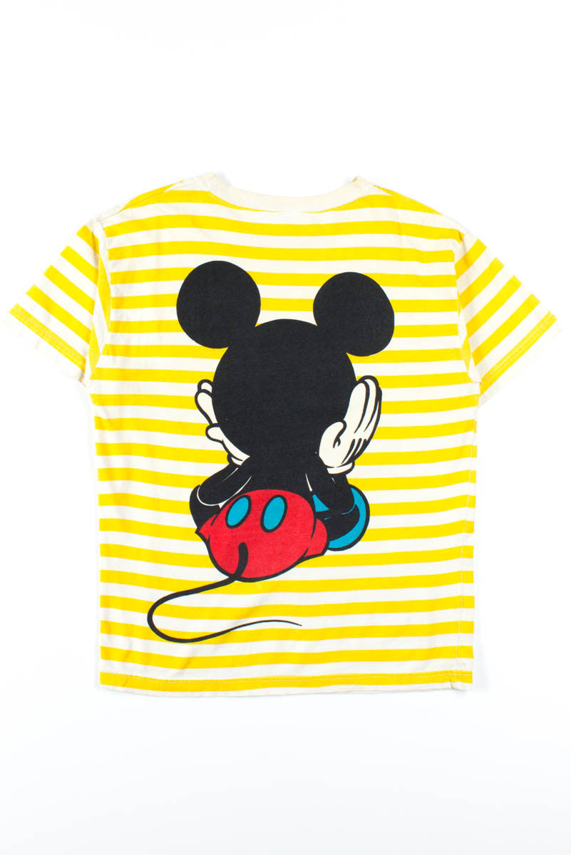 Yellow Striped Mickey T-Shirt