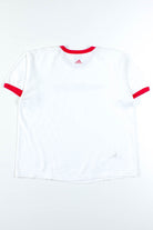 White Adidas Ringer T-Shirt