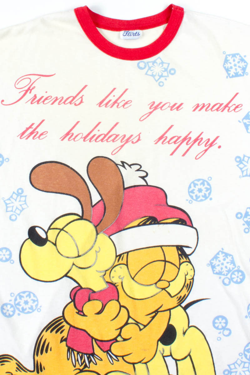 Oversized Garfield Holiday T-Shirt