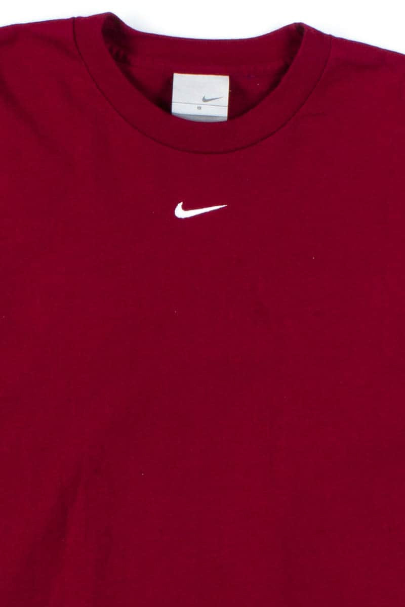 Burgundy Nike Long Sleeve T-Shirt