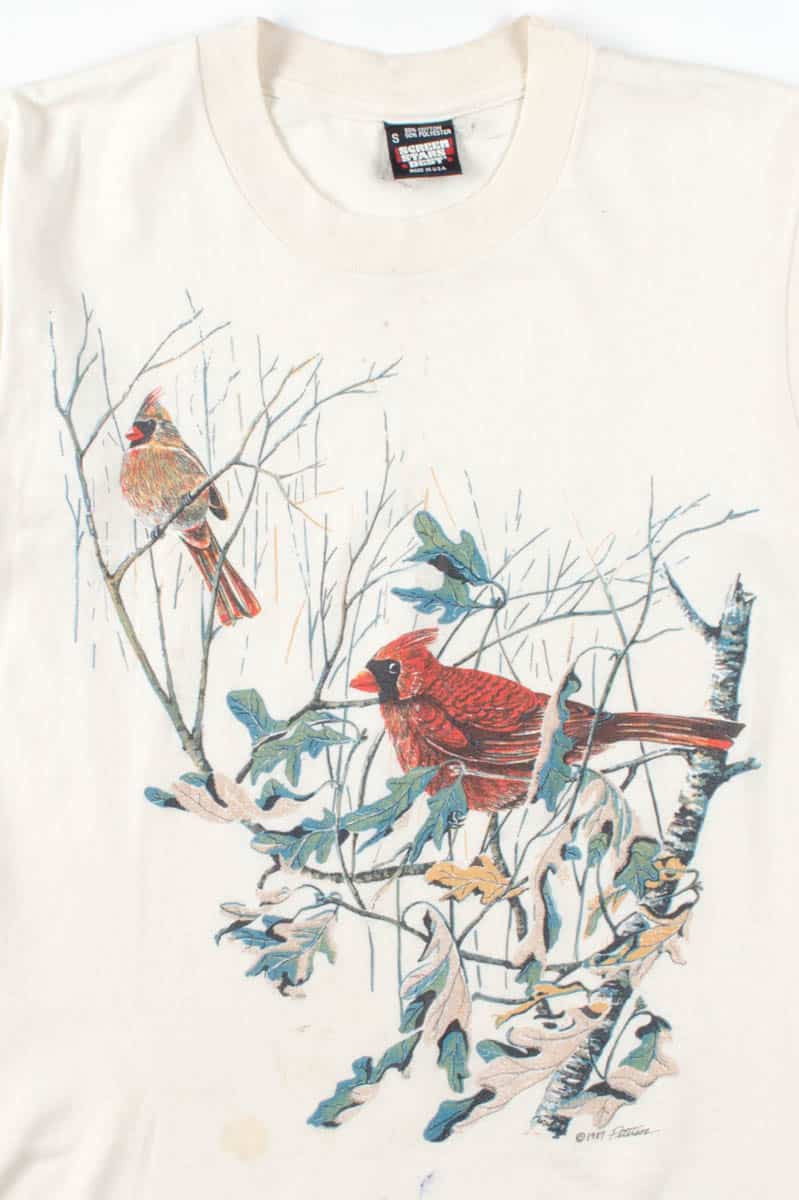 Tree Birds Vintage T-Shirt