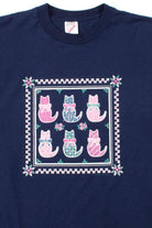 Cats In Bows Vintage T-Shirt