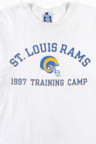 1997 Rams Training Camp Champion T-Shirt (Single Stitch)