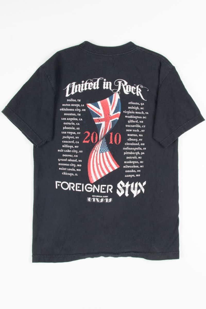 United In Rock 2010 Tour T-Shirt