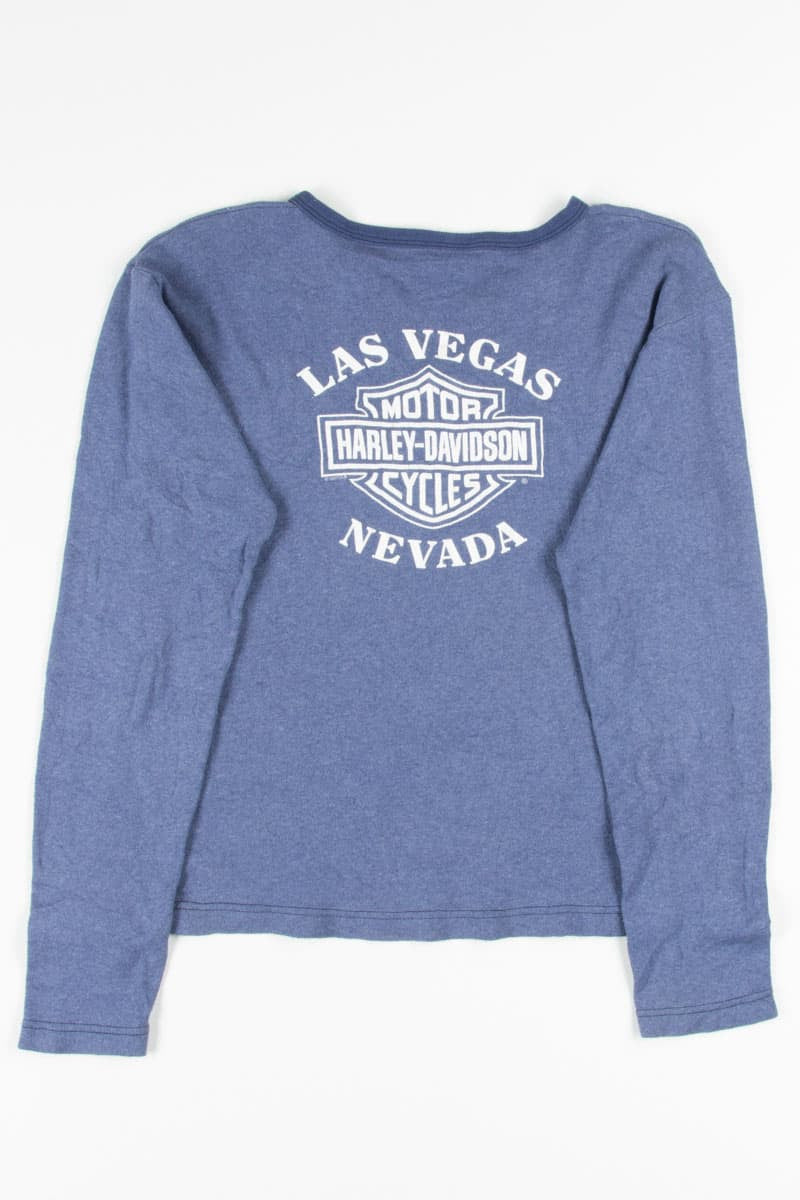 Blue Las Vegas Harley-Davidson Long Sleeve T-Shirt
