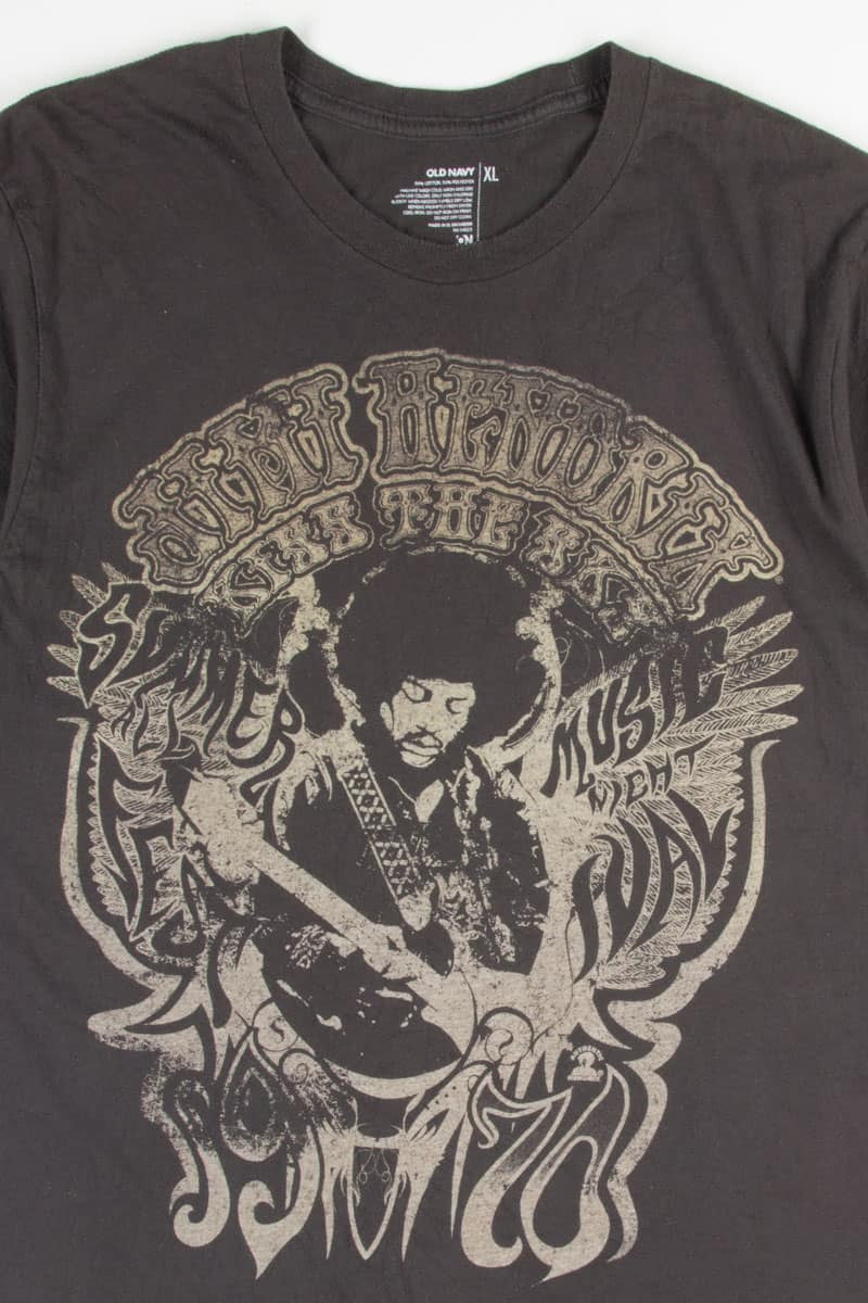 Faded Jimi Hendrix Kiss The Sky T-Shirt