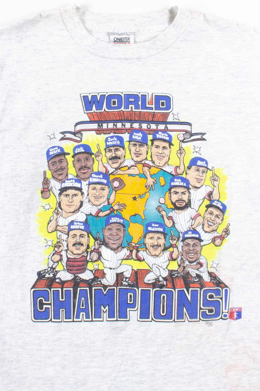 1991 Twins World Champions T-Shirt
