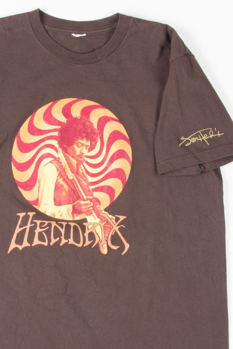 Brown Jimi Hendrix T-Shirt