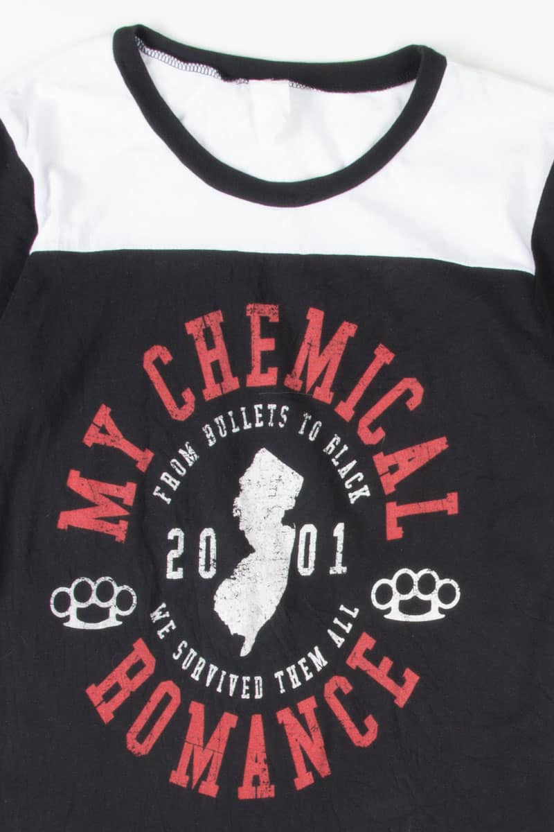 My Chemical Romance Stripe Sleeve Band T-Shirt