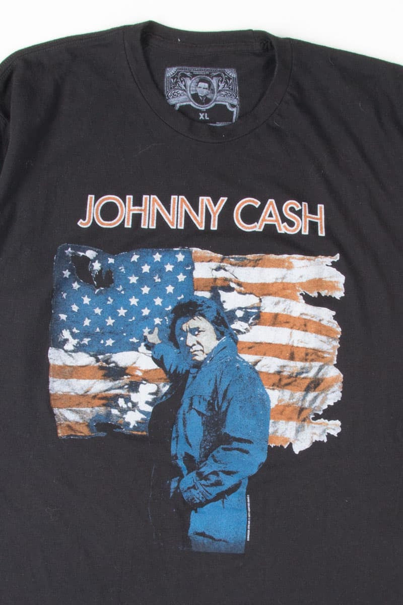 Johnny Cash Torn Flag T-Shirt