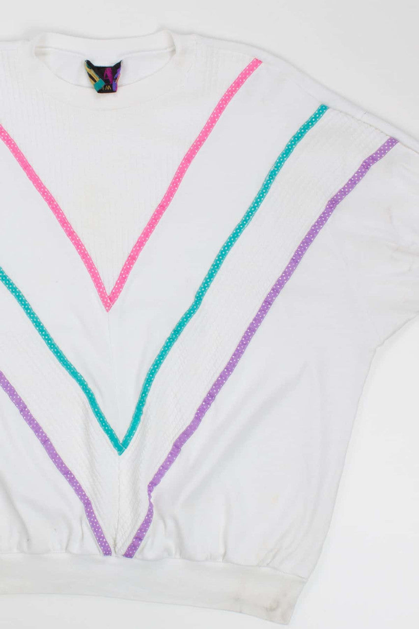 80s V-cut Knit T-Shirt