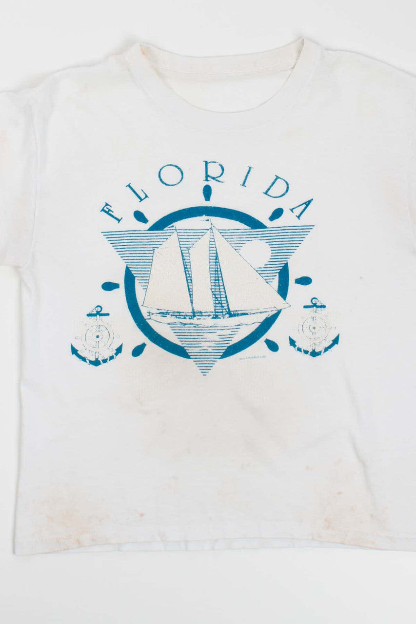 Ship And Anchors Florida T-Shirt (SIngle-Stitch)