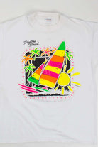 Daytona Beach Neon Sailboat T-Shirt (Single Stitch)