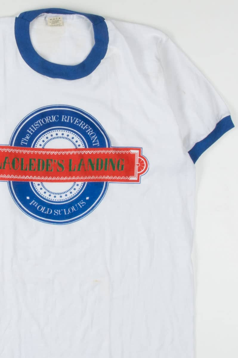 Laclede's Landing In Old St. Louis Vintage T-Shirt (Single Stitch)