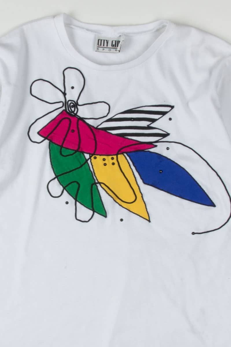 Abstract Floral Vintage T-Shirt