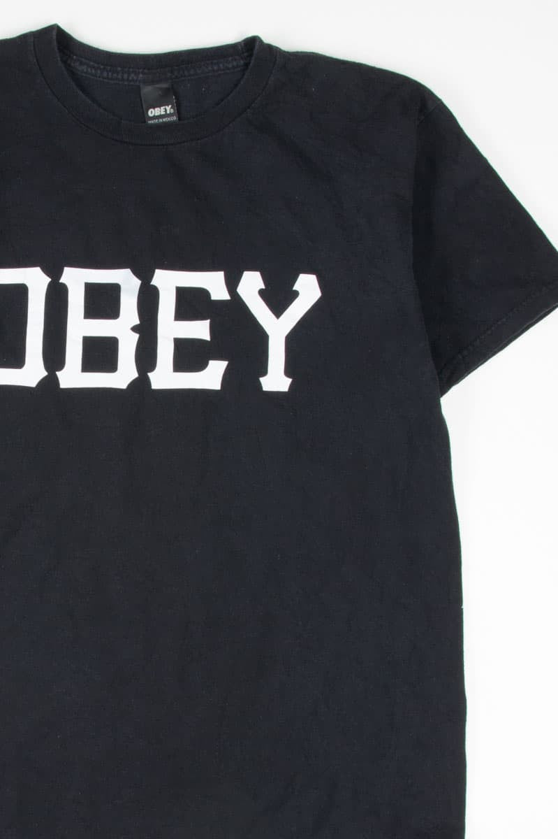 Black Bold Obey T-Shirt