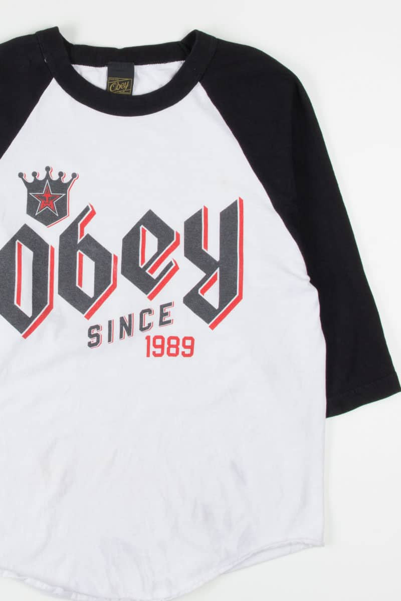 Obey Baseball T-Shirt