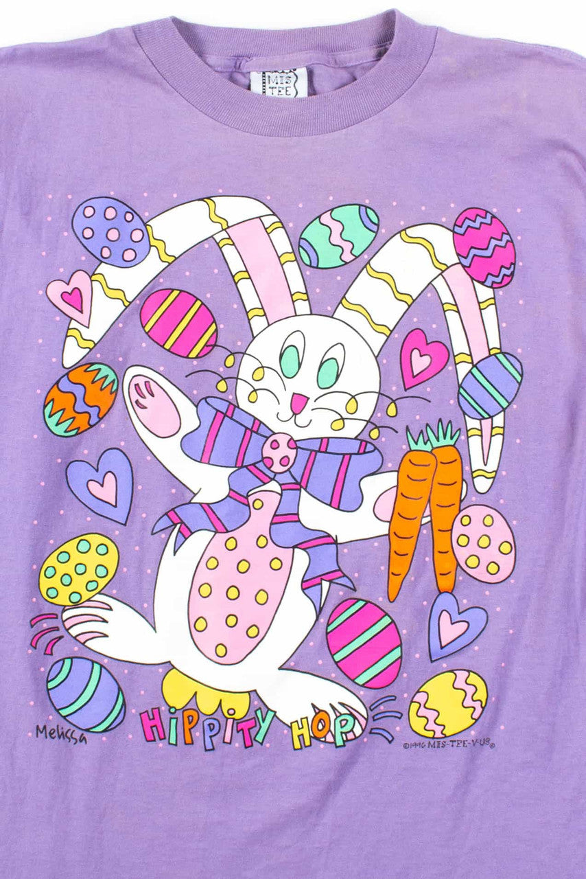 Hippity Hop Easter Bunny T-Shirt (1996, Single Stitch)