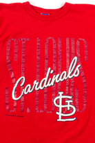 Red St. Louis Cardinals T-Shirt (1991, Single Stitch)