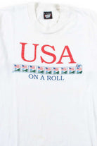 USA On A Roll T-Shirt (1988, Single Stitch)