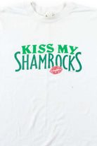 Kiss My Shamrocks T-Shirt (Single Stitch)