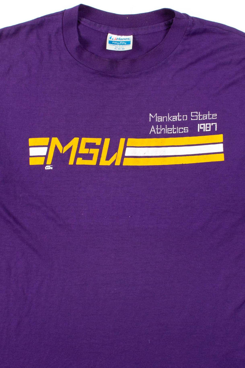Mankato State Athletics T-Shirt (1987, Single Stitch)