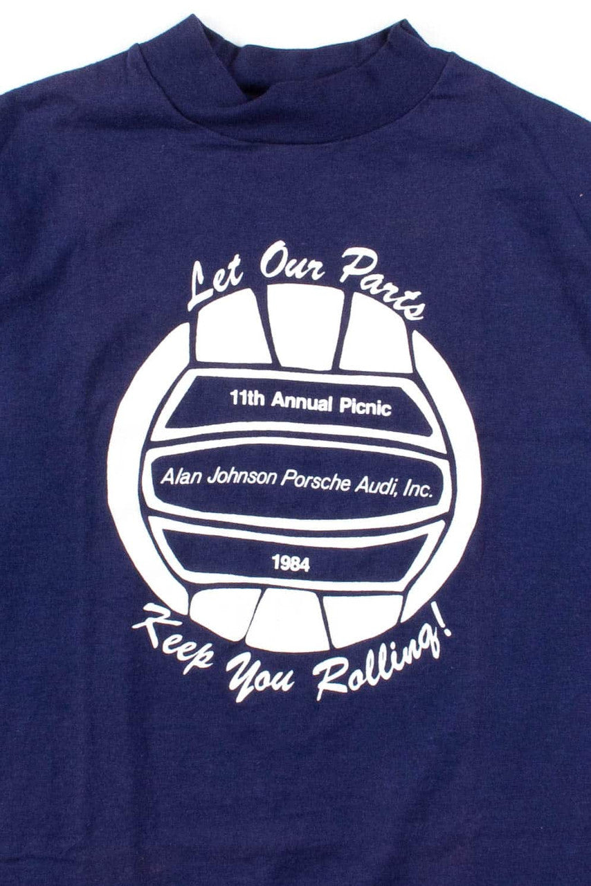 Alan Johnson Porche Audi T-Shirt (1984, Single Stitch)