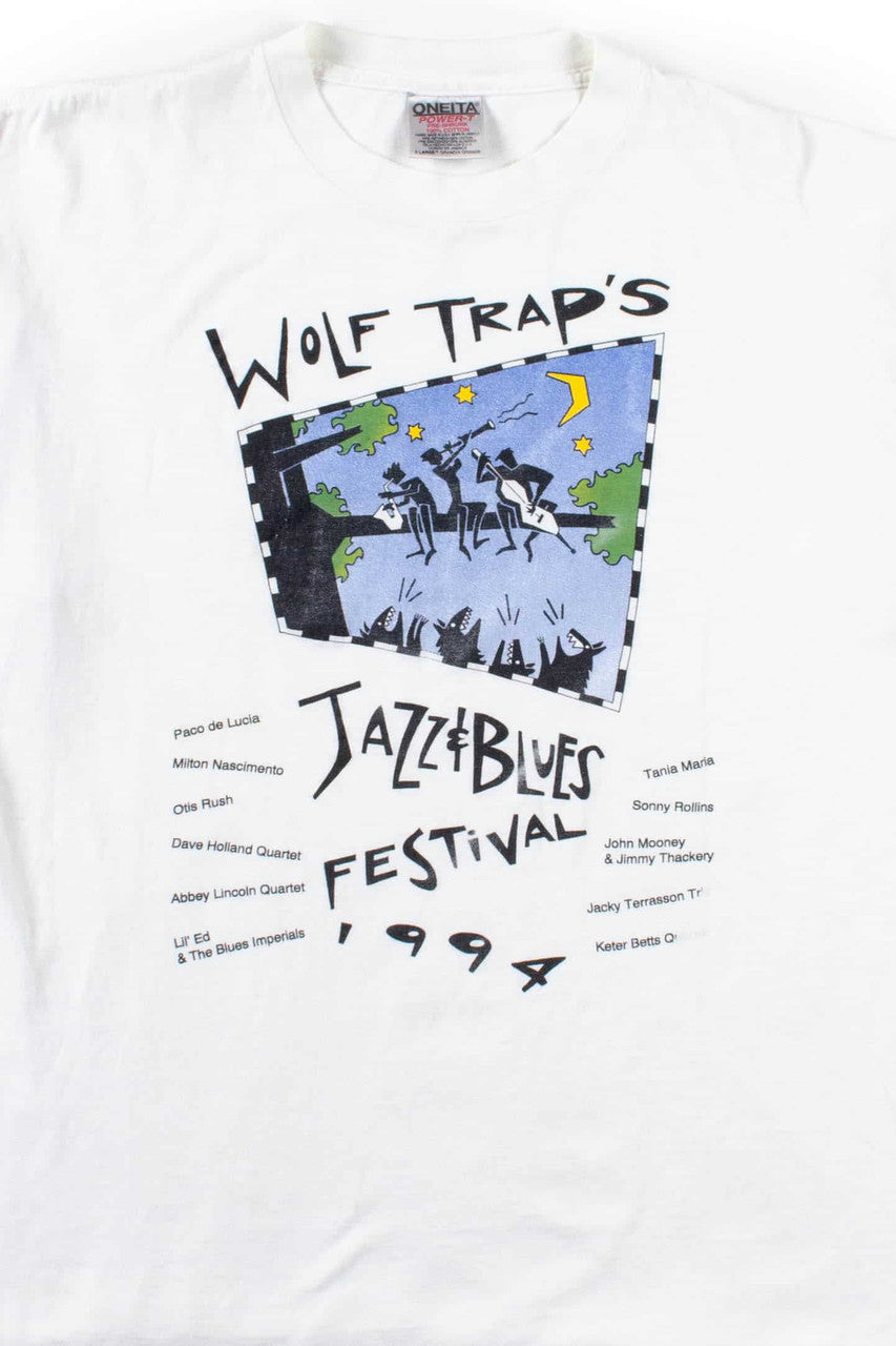Wolf Trap's Jazz & Blues Festival T-Shirt (1994, Single Stitch)