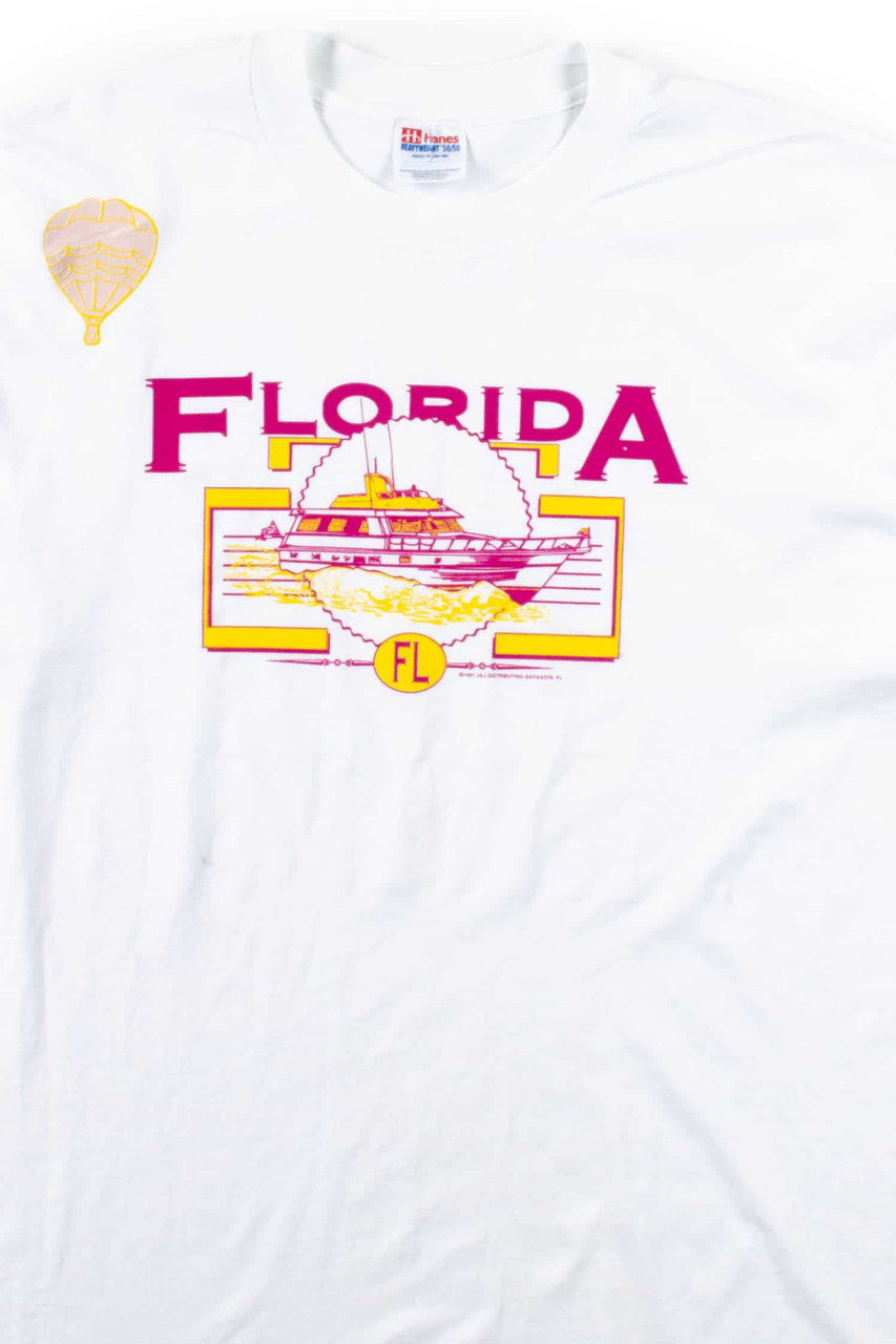 Florida Boat & Balloon T-Shirt (1997)