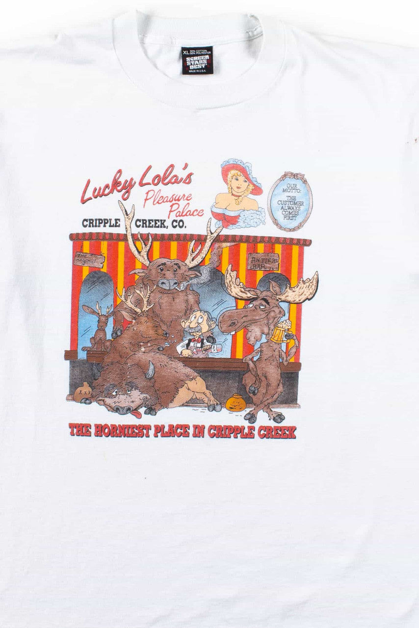 Lucky Lola's Pleasure Palace T-Shirt (Single Stitch)