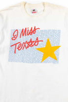 I Miss Texas T-Shirt (Single Stitch)