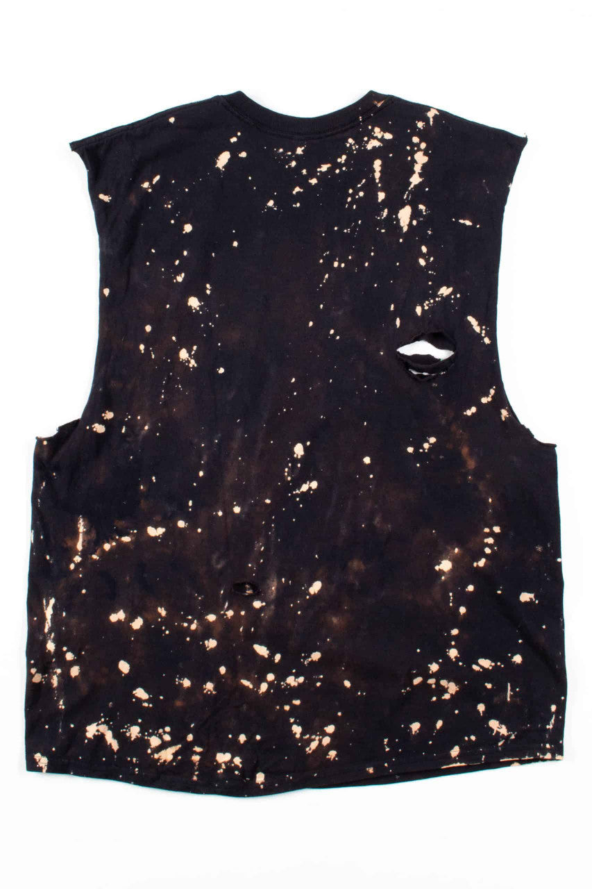 Distressed Bleached Sleeveless Pink Floyd T-Shirt
