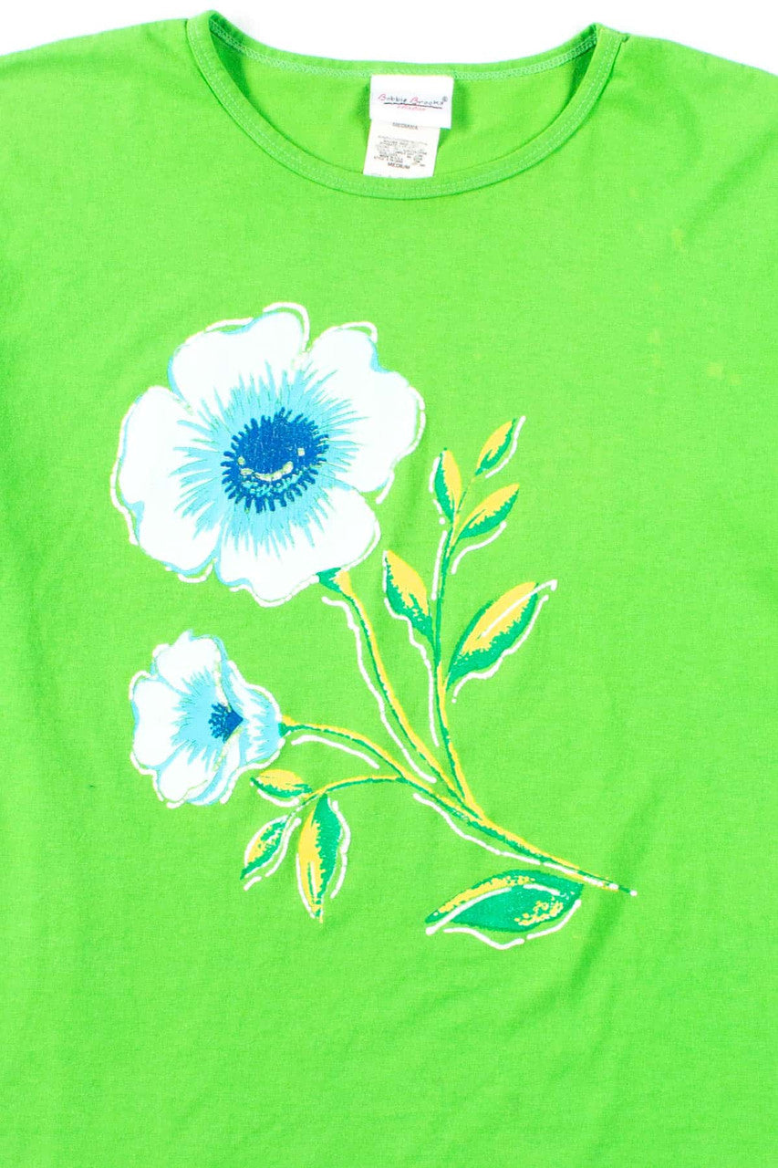 Green Flowers T-Shirt