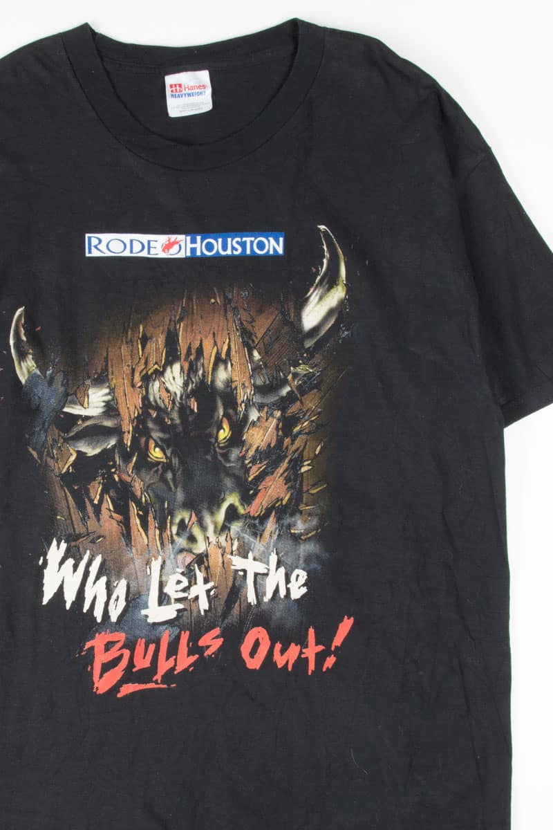 Rodeo Houston Who Let the Bulls Out! T-Shirt