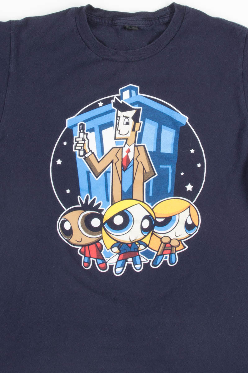 Power Puff Tardis Mash-up Tee