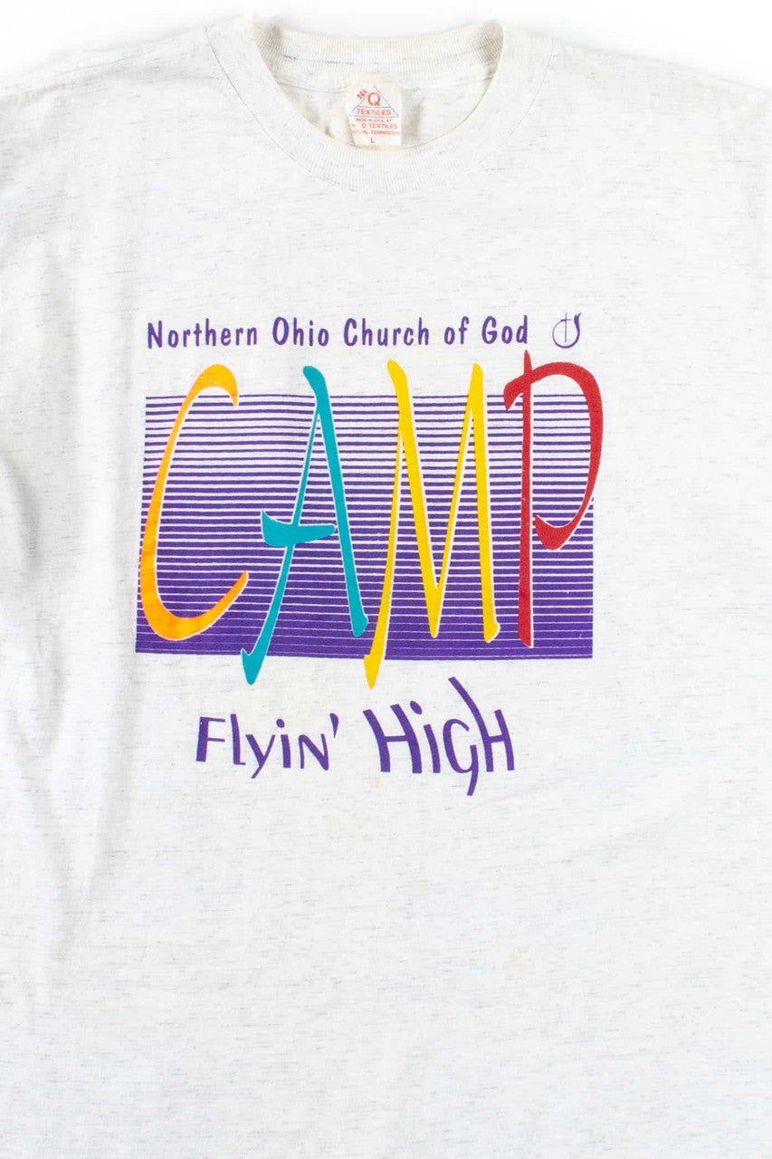 Camp Flyin' High T-Shirt (Large, Single Stitch)