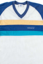 Vintage Mesh Striped Adidas T-Shirt