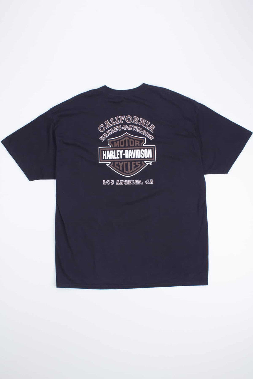 Los Angeles Harley Davidson Skull T-shirt
