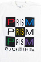 Prism Black & White T-Shirt (Single Stitch)