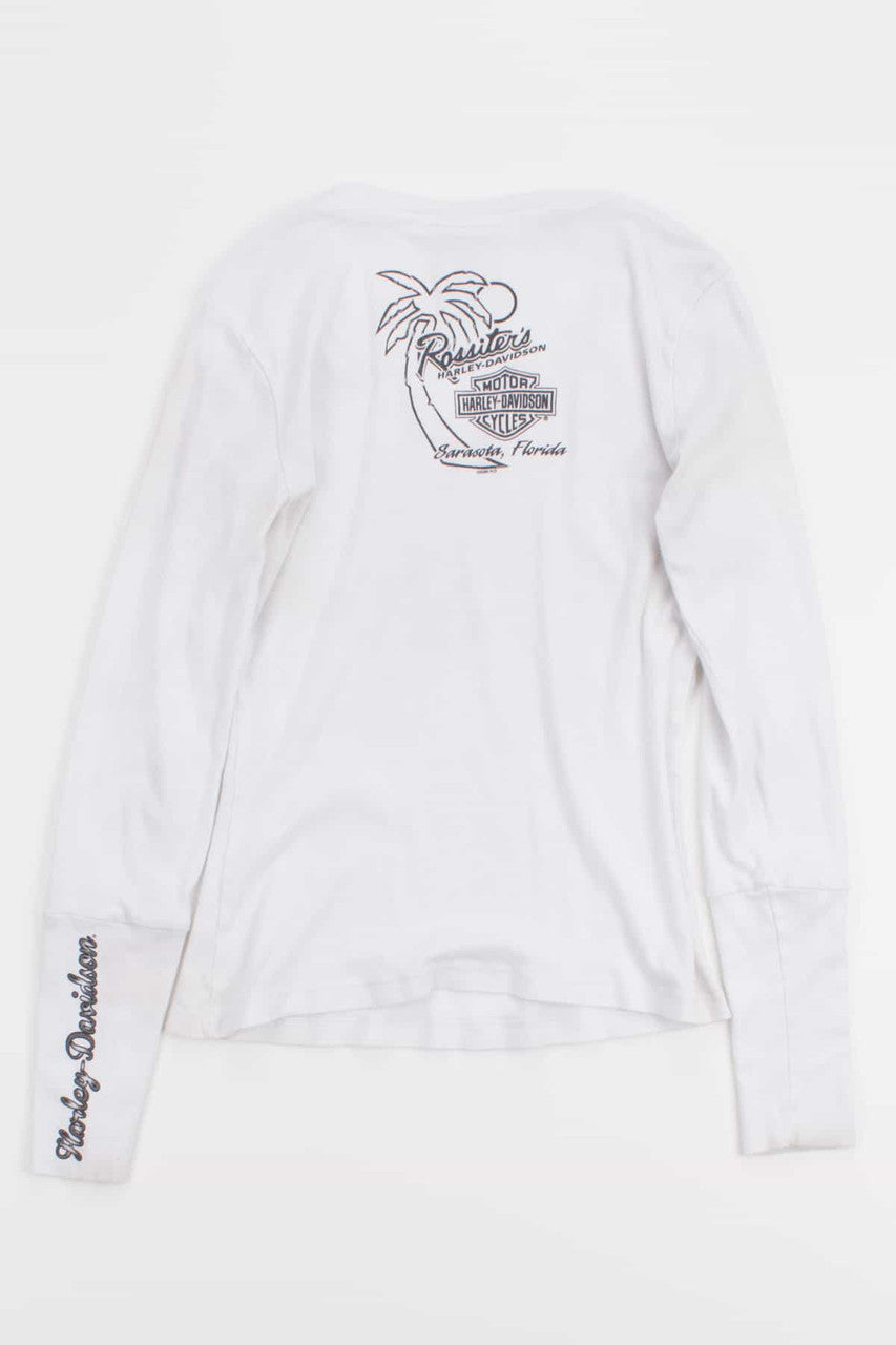 Bedazzled Harley Davidson Long Sleeve
