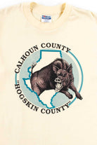 Calhoun County Hogskin County T-Shirt (Single Stitch)