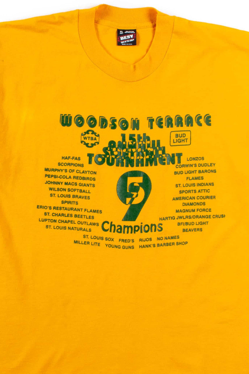 Woodson Terrace Softball Tournament T-Shirt (Single Stitch)