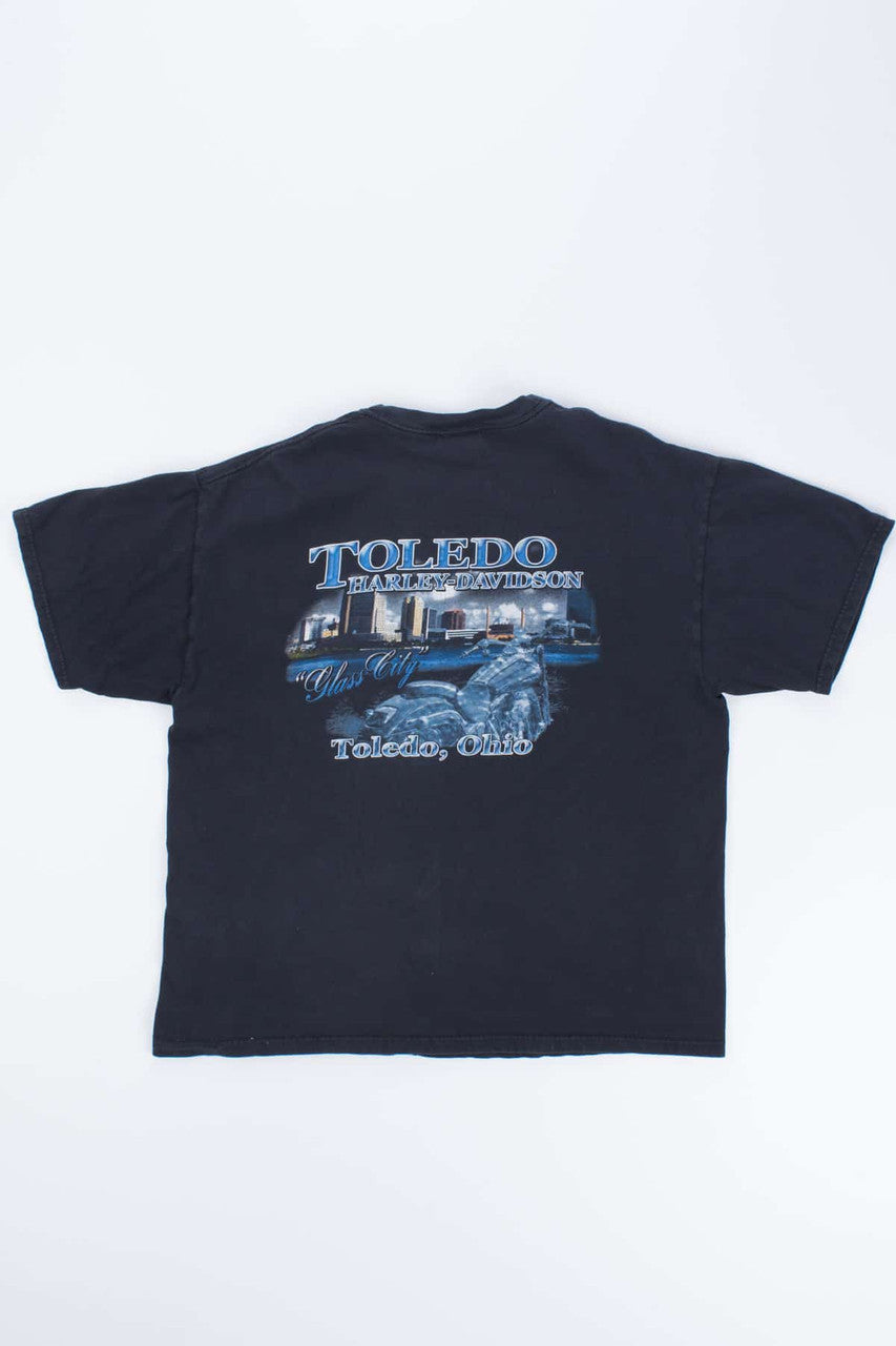 Harley Toledo, OH Black T-Shirt