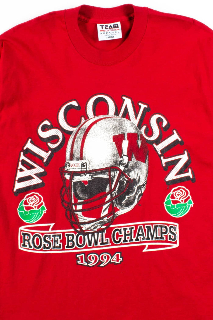 Wisconsin Rose Bowl Champs T-Shirt (1994, Single Stitch)